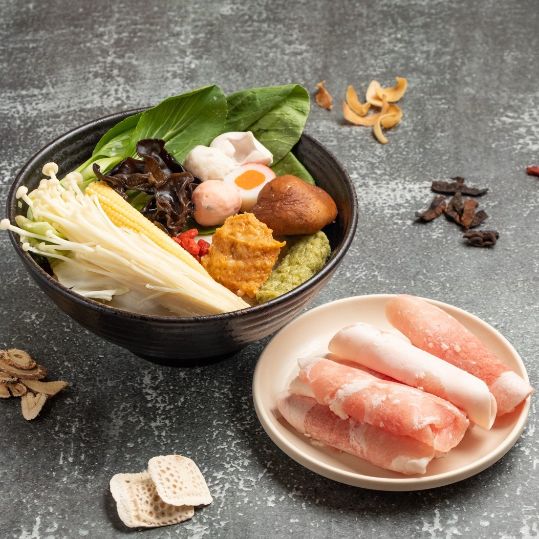 【鱷魚廚房】南杏盅+生鮮梅花豚肉片 心肺保養 家庭聚餐 滑嫩細緻 如爸爸對家庭無微不至的照顧